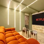 Loft Design With Sauna And Home Cinema